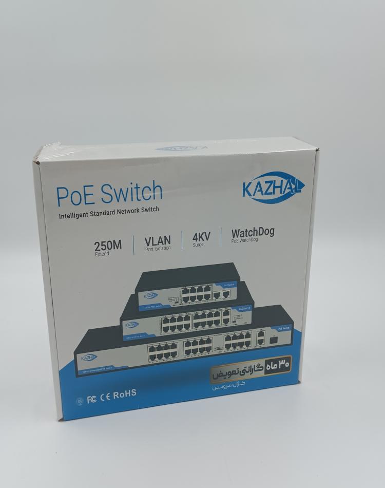 سوییچ 4 پورت POE کژال مدل KNS-P42F-E1