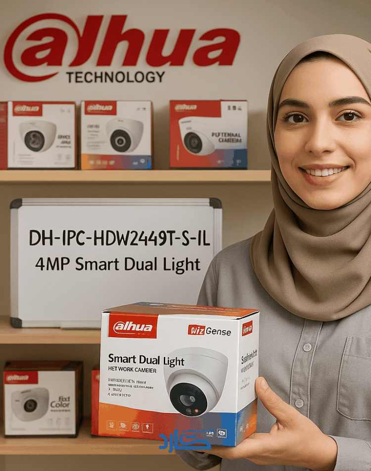 دوربین IP داهوا مدل IPC-HDW2449T-S-IL با رزولوشن ۴ MP