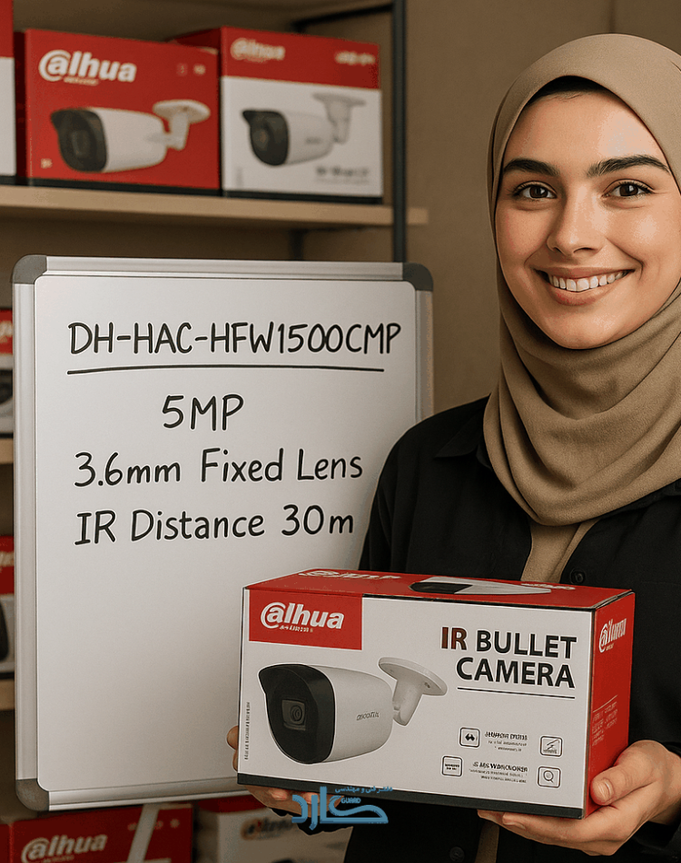 دوربین مداربسته HDCVI بولت داهوا مدل DH-HAC-HFW1500CMP-A