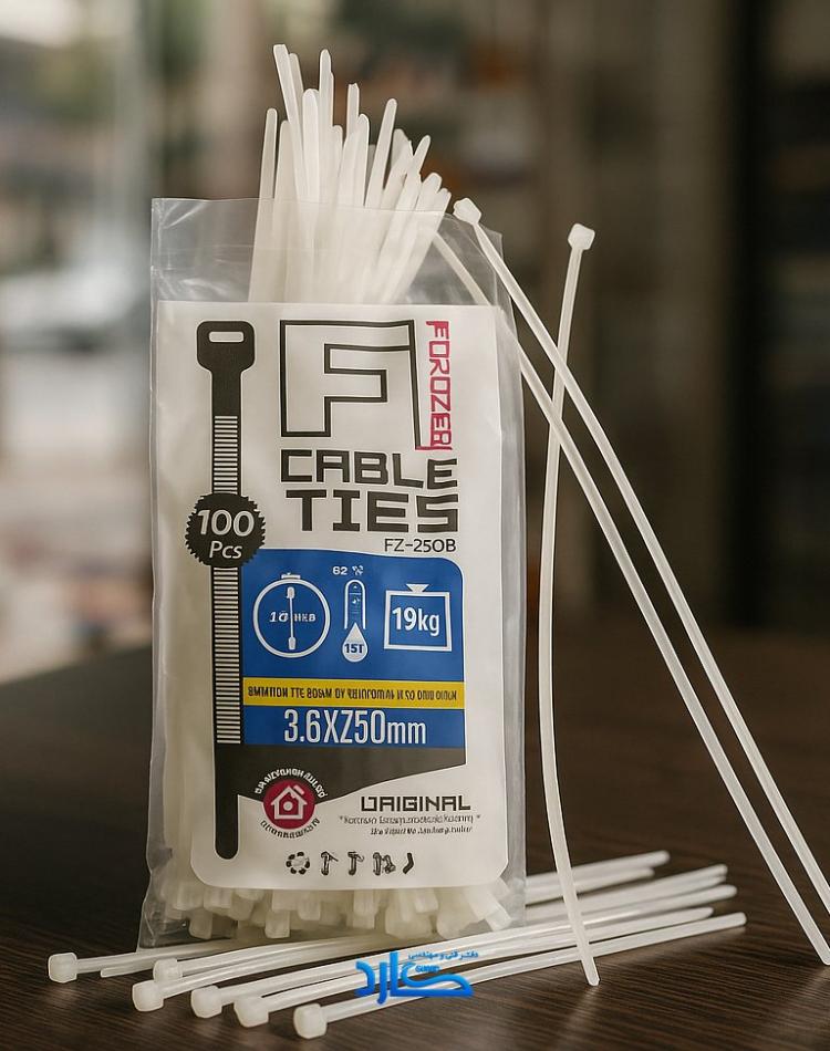 بست زیپی (Cable Tie) 100 عددی