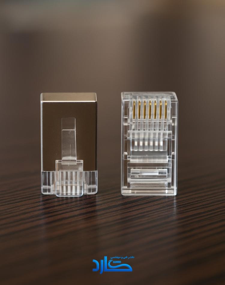 سوکت شبکه RJ45 فلزی