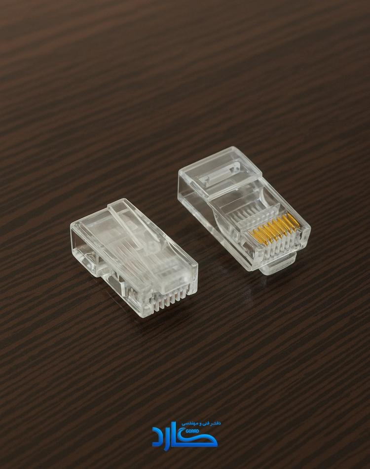 سوکت شبکه RJ45 شیشه‌ای